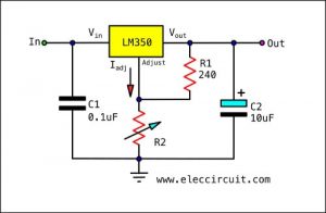 LM350 Basic circuit