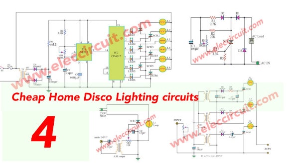 Home disco lights circuit