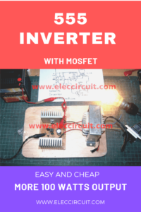 Make Simple 555 Inverter circuit using MOSFET Make Simple 555 Inverter circuit using MOSFET