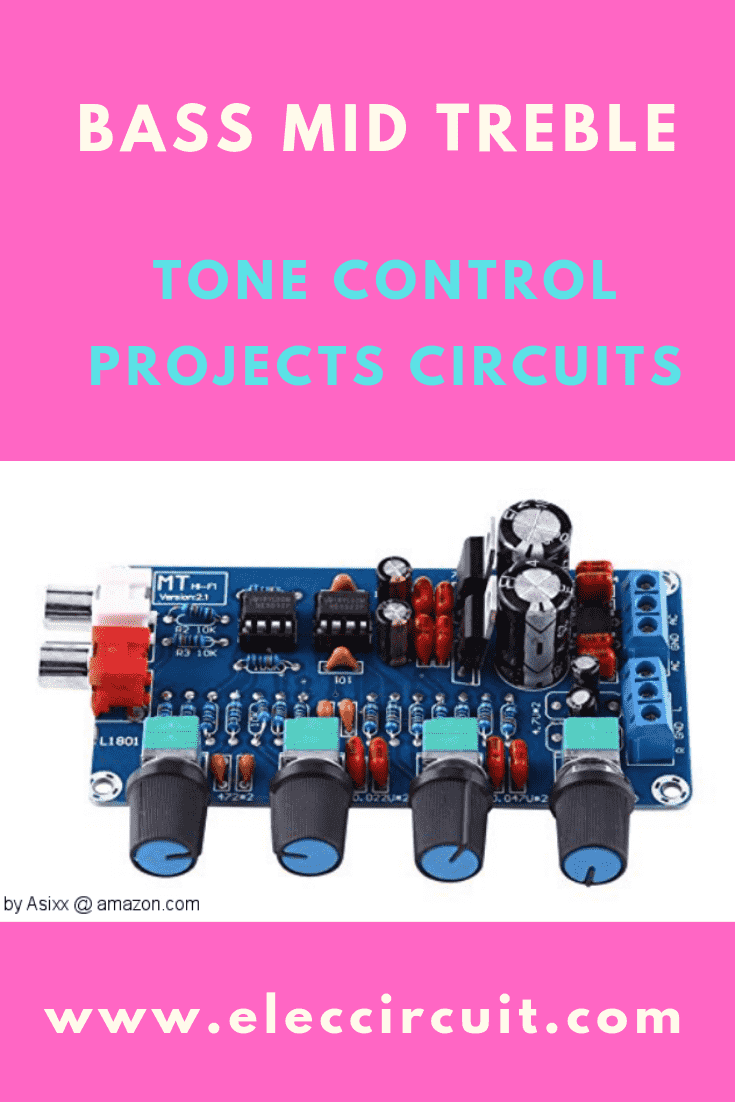 3 (bass mid treble) Tone control circuits projects using ...