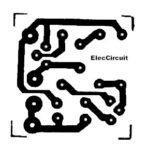 Copper PCB layout transistor simple buzzer 