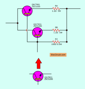 Parallel power transistor to increase current