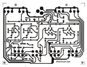  PCB layout Simple stereo 3 transistor pre tone control