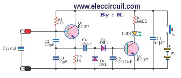 Crystal tester circuit