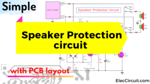 Speaker protection circuit with PCB