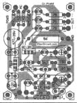 Component PCB layout of Video amplifier circuit