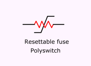 Resettable fuse symbol