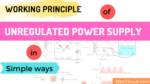 Unregulated power supply working