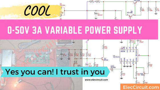 0-50V 3A Variable supply