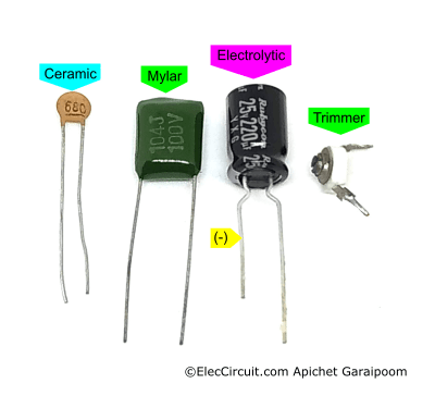 most common capacitor types
