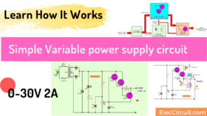 0 30v Variable Power Supply Circuit Diagram At 3a Eleccircuit Com