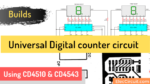 Universal Digital counter circuit with PCB
