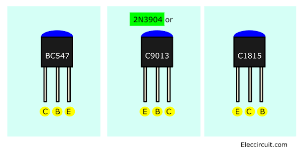 different Small transistor legs