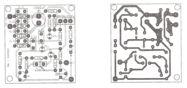 Sine wave Oscillator PCB