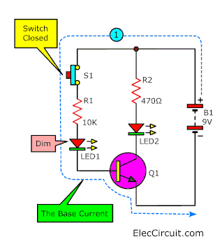 Base current of transistors