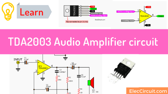 TDA2003 10W audio amplifier circuit