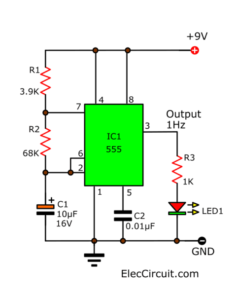 How Does Ne555 Timer Circuit Work Datasheet Pinout