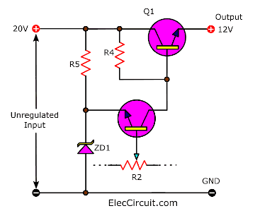 basic transistor emitter follower regulator