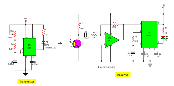 How to Use NE567 – Frequency Detector Circuit Example