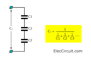 More than 3 capacitor series and calculation formula