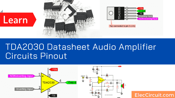 Tda2030 Datasheet Audio Amplifier Circuits Pinout Eleccircuit Com