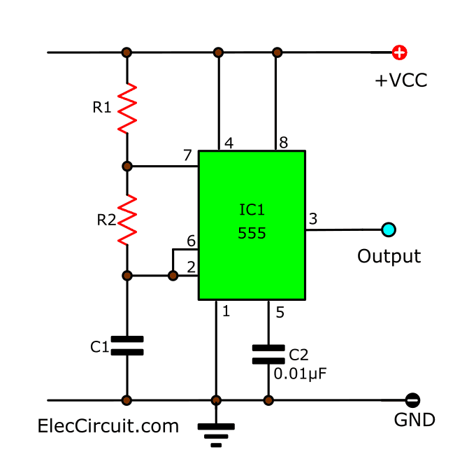 How Does Ne555 Timer Circuit Work Datasheet Pinout