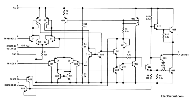 How Does Ne555 Timer Circuit Work Datasheet Pinout