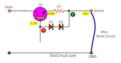 short circuit protection using Diodes