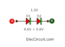 voltage across two diodes