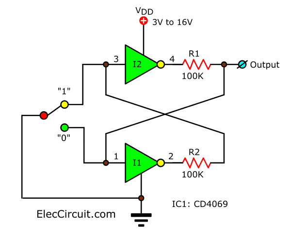 Bounceless Switch circuit