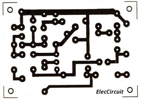 Copper PCB layout Medium Impedance Preamplifier