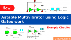 How Astable Multivibrator using Logic Gates work | Example Circuits