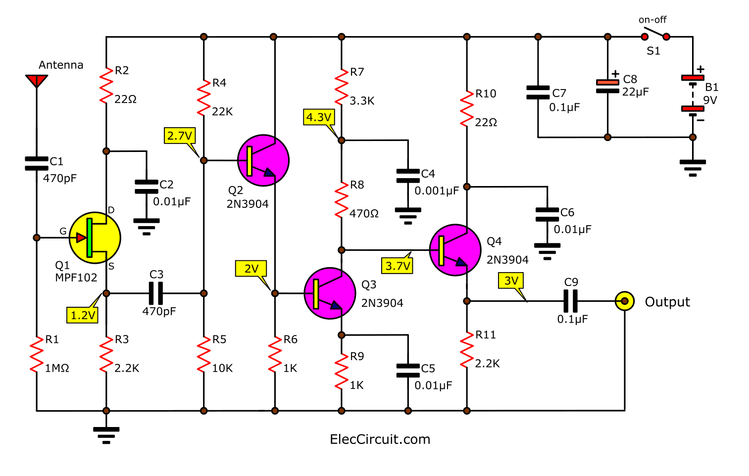 Power Antenna Schematic