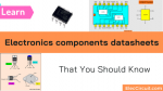 Electronics components datasheets