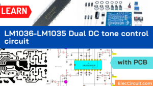 LM1036-LM1035 Dual DC tone control circuit with PCB