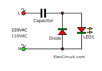 Simple transformerless supply circuits | ElecCircuit.com