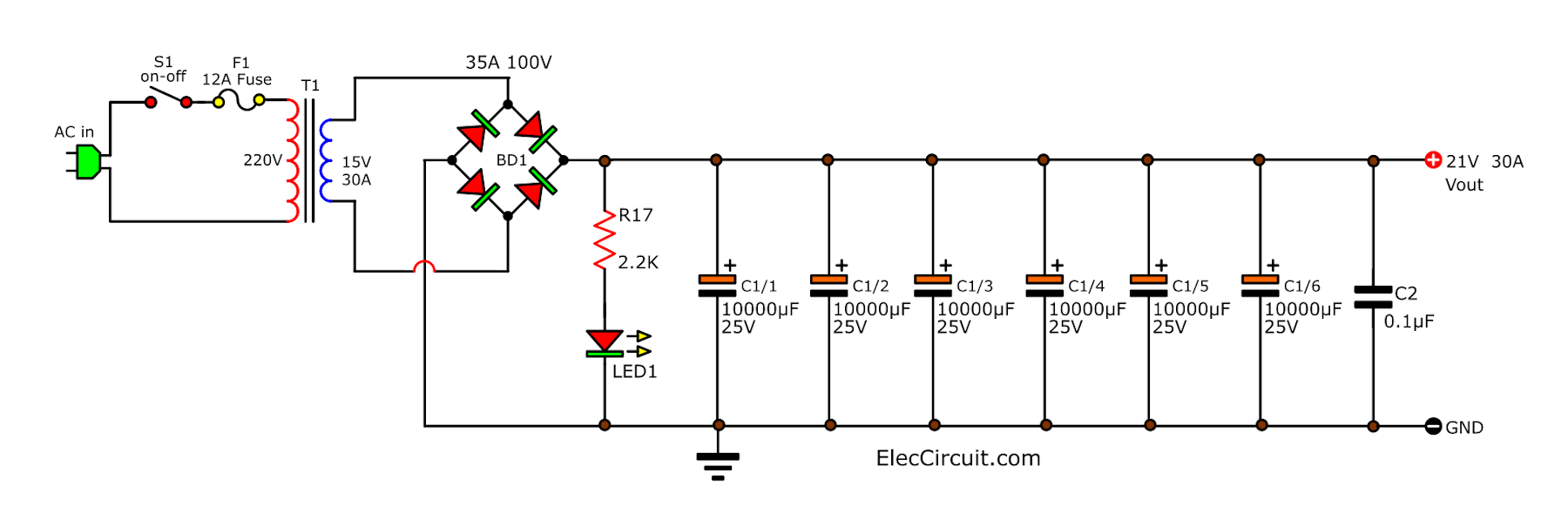 Variable Power Supply Switch Mode 60A 4-15V 13.8V 12V 240V Ham Radio Car motor 