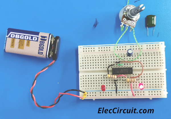 Build CD4047 Blinking LEDs on Breadboard