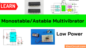 CD4047 Astable multivibrator circuit