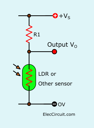 LDR voltage converter circuit