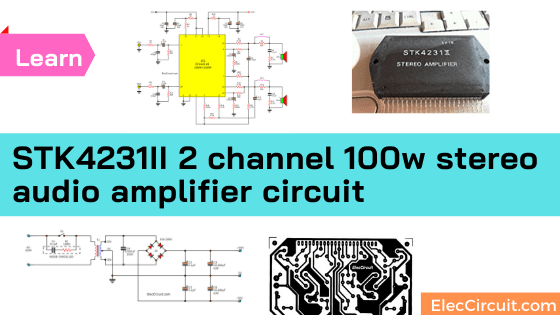 STK4231II stereo audio amplifier circuit