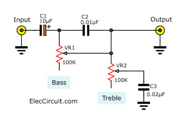 Simplest tone control circuit