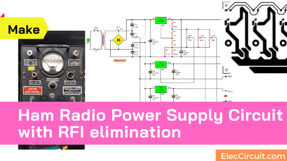Ham Radio Power Supply circuit with RFI elimination