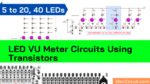 LED VU meter transistor