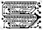Stereo VU Meter Circuit Using IC PCB Layout