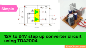 TDA2004 DC to DC converter circuit