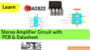 TDA2822 stereo amplifier datasheet