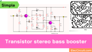 Transistor stereo bass booster