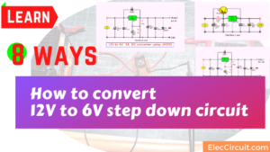 How to convert 12V to 6V step down