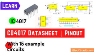 CD4017 datasheet, pinout